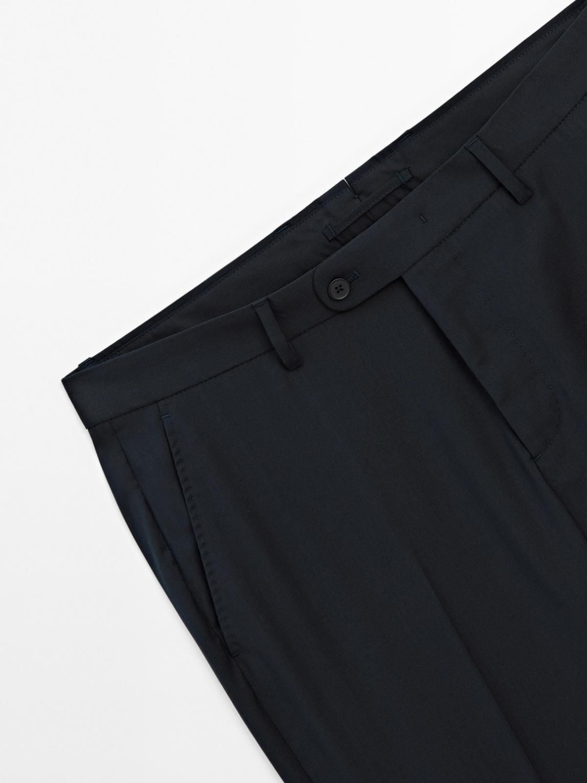 마시모두띠 프리미엄 울 클래식 수트 팬츠 0090/690 NAVY BLUE - 상세 이미지 5