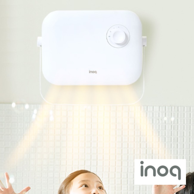 inoq 벽걸이 욕실 난방기 욕실용 온풍기 화장실 온풍기 목욕탕 온풍기