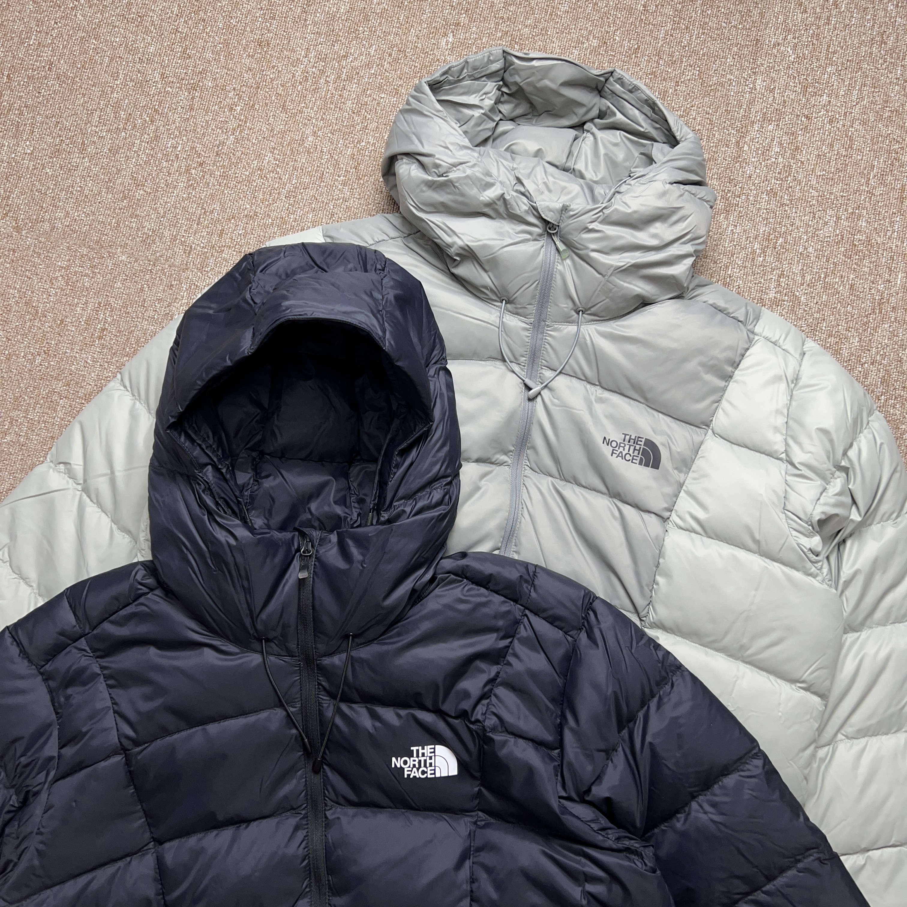 노스페이스 패딩 루타 덕다운 오리털 투웨이 온볼 후드 자켓