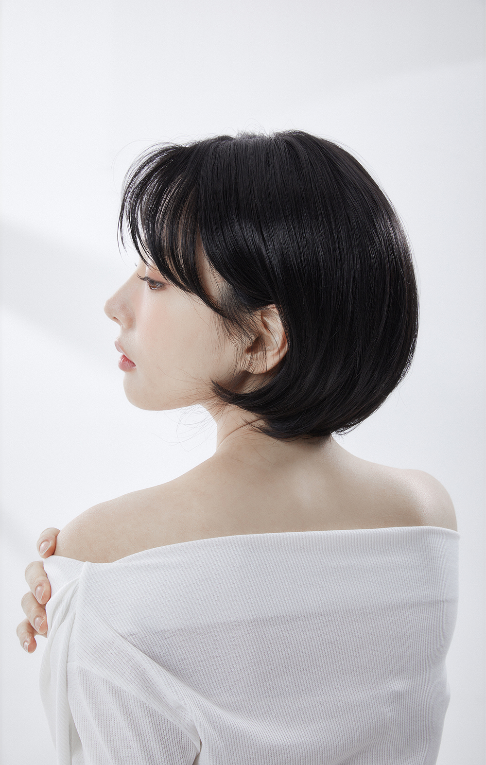 수제통가발 숏단발 사이드뱅 자연스러운 여자가발 키코 판매처 상세 정보 이미지 2