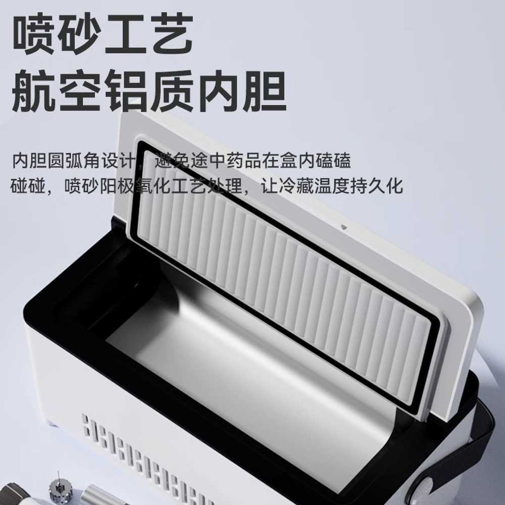 휴대용 인슐린 냉장고 온도 가정용 충전 쿨러 약장고 2단 USB 전원 이미지 6
