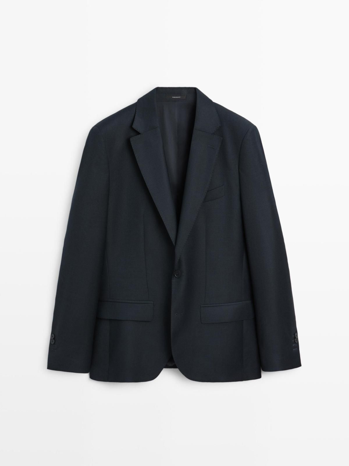 마시모두띠 마이크로 텍스처 울 수트 블레이저 3506/505 NAVY BLUE - 메인 이미지