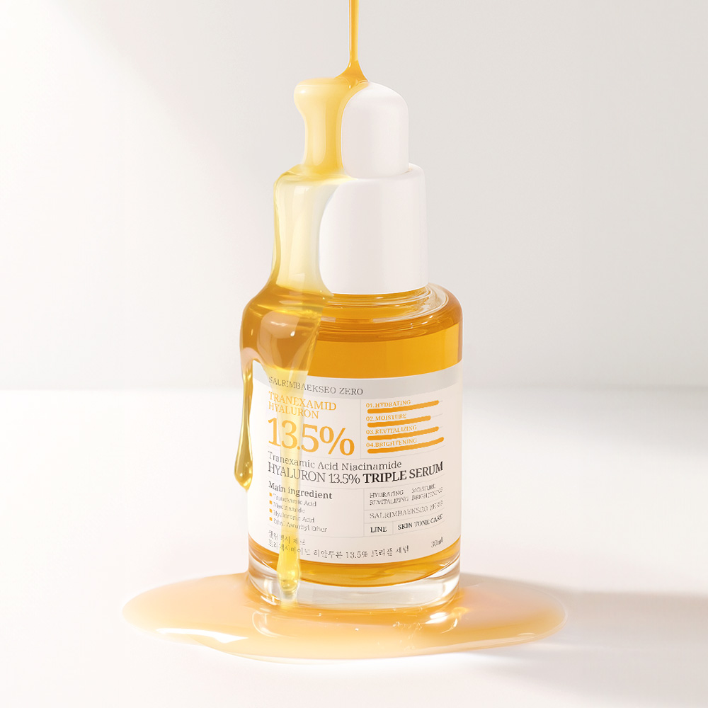 살림백서 제로 세럼 30ml 트라넥사마이드 히알루론 13.5% 잡티 피부톤 개선 트라넥삼산