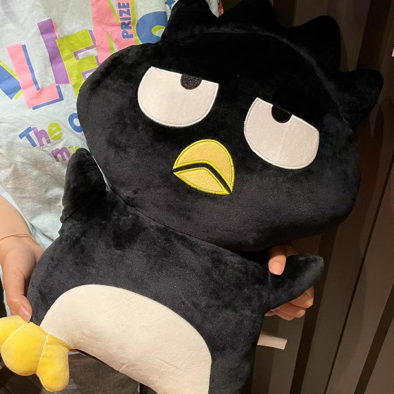 배드바츠마루 쿠션 베개 펭귄 캐릭터 인형 선물용 거실 침대 소파 - 상세 이미지 4