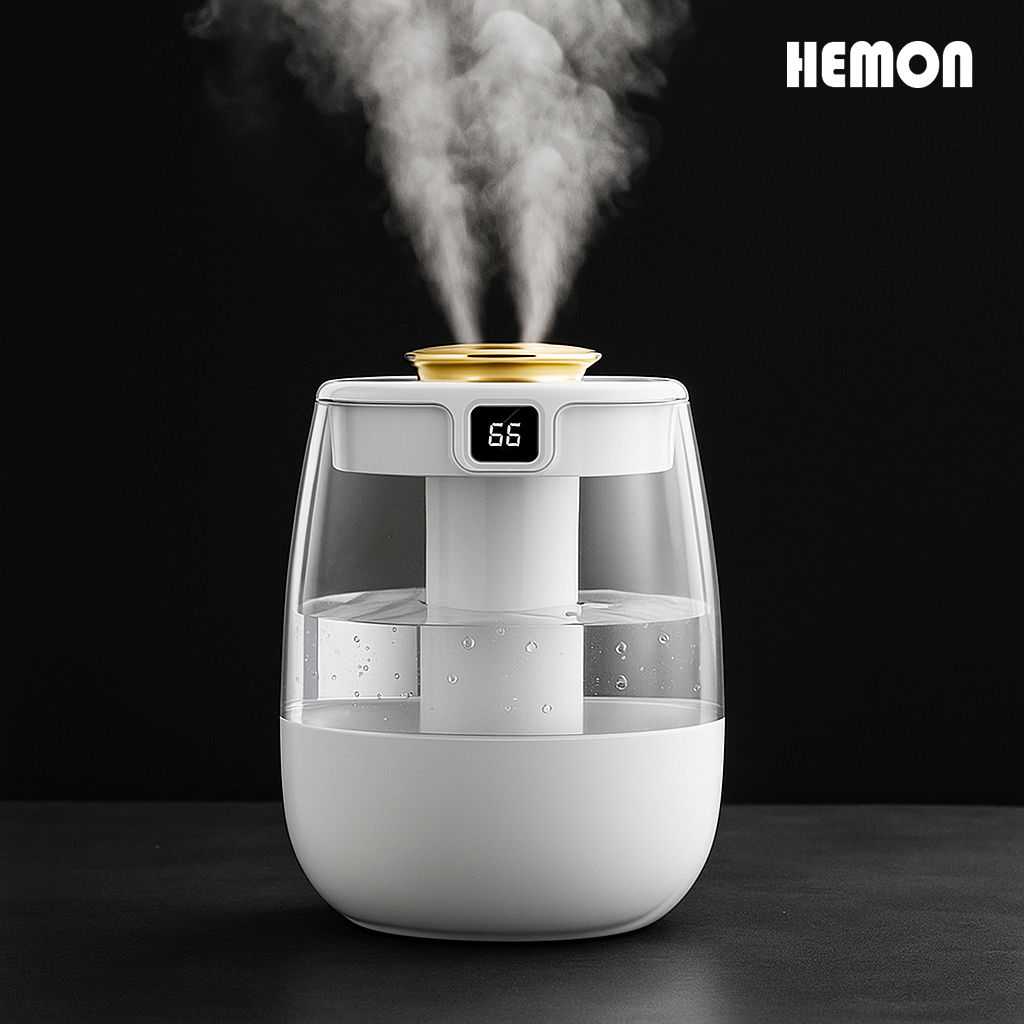 헤몬 에그포그 미니가습기 사무실 초음파 저소음 무드등 탁상용 책상용 가습기