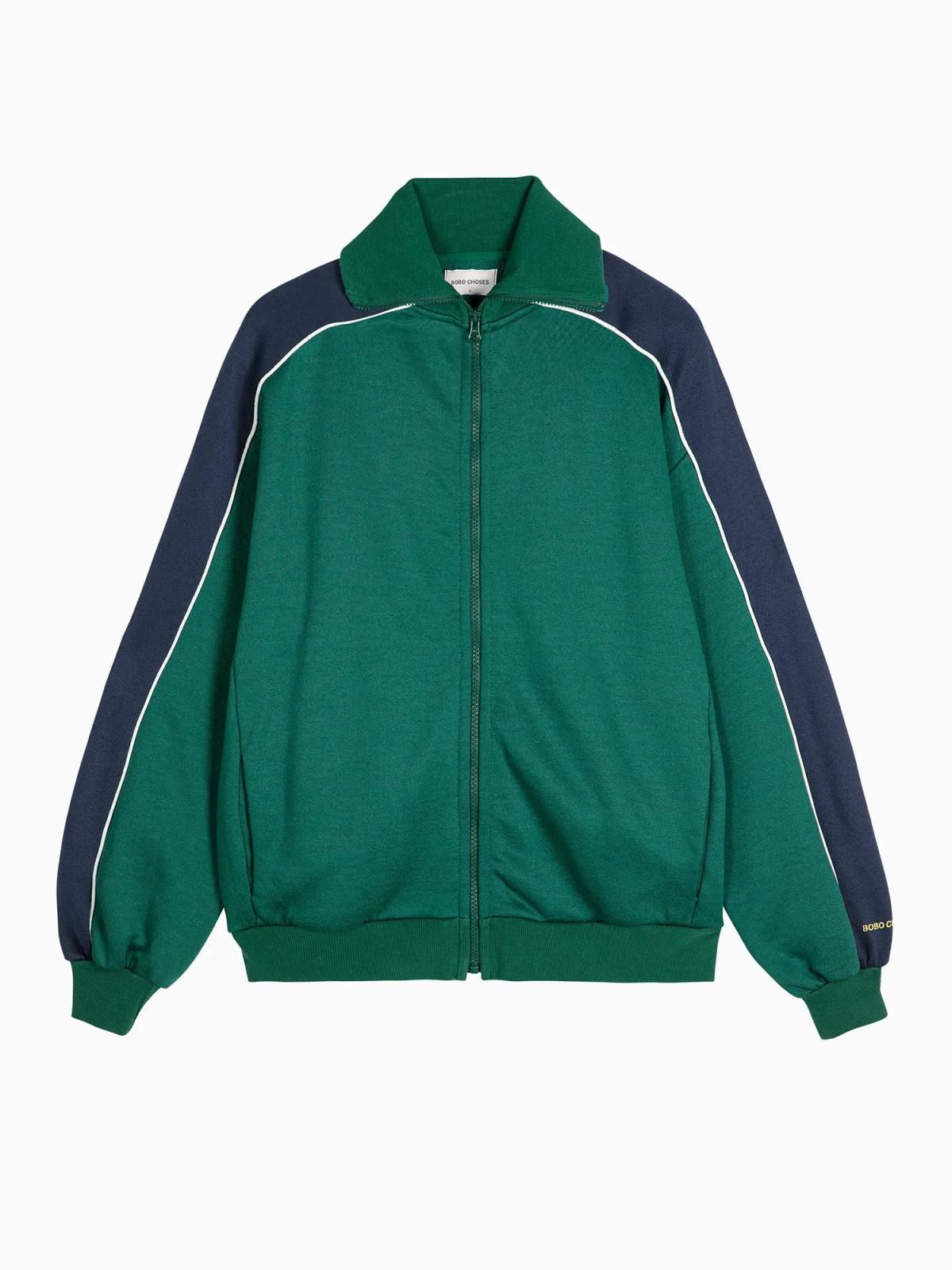 보보쇼즈 테크니컬 스트라이프 집업 맨투맨 b225fd008 ONE COLOR - 메인 이미지