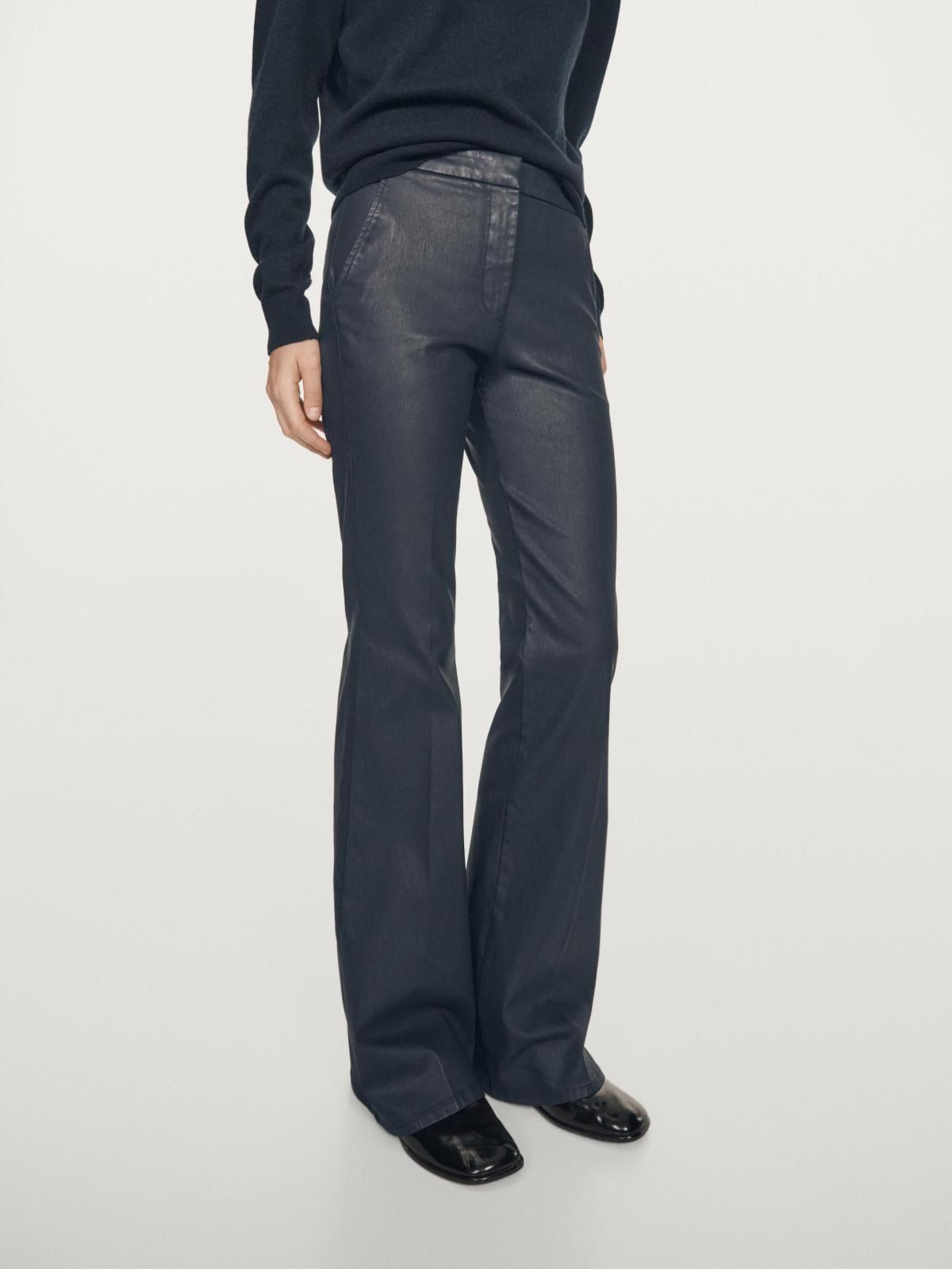 마시모두띠 왁스드 플레어핏 부츠컷 팬츠 5015/515 NAVY BLUE - 메인 이미지