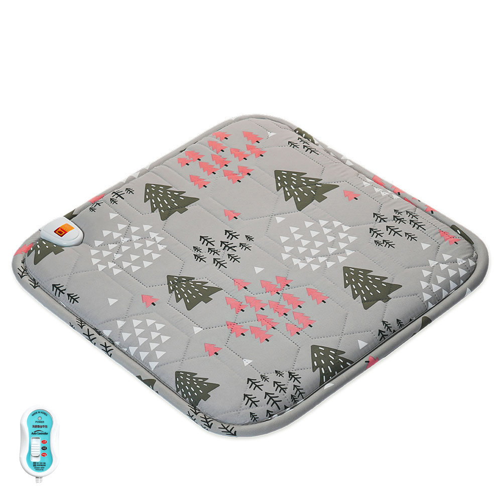 사무실 가정용 전기방석 1인용/2인용 국내산 항균 원단 과열방지 포레스트 핑크