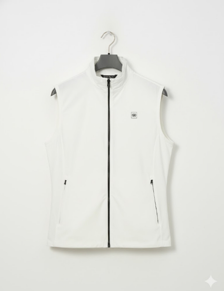 헤지스골프 봄 여름 베스트 솔리드 오피스 필드룩 골프웨어 골프 조끼 - 상세 이미지 5