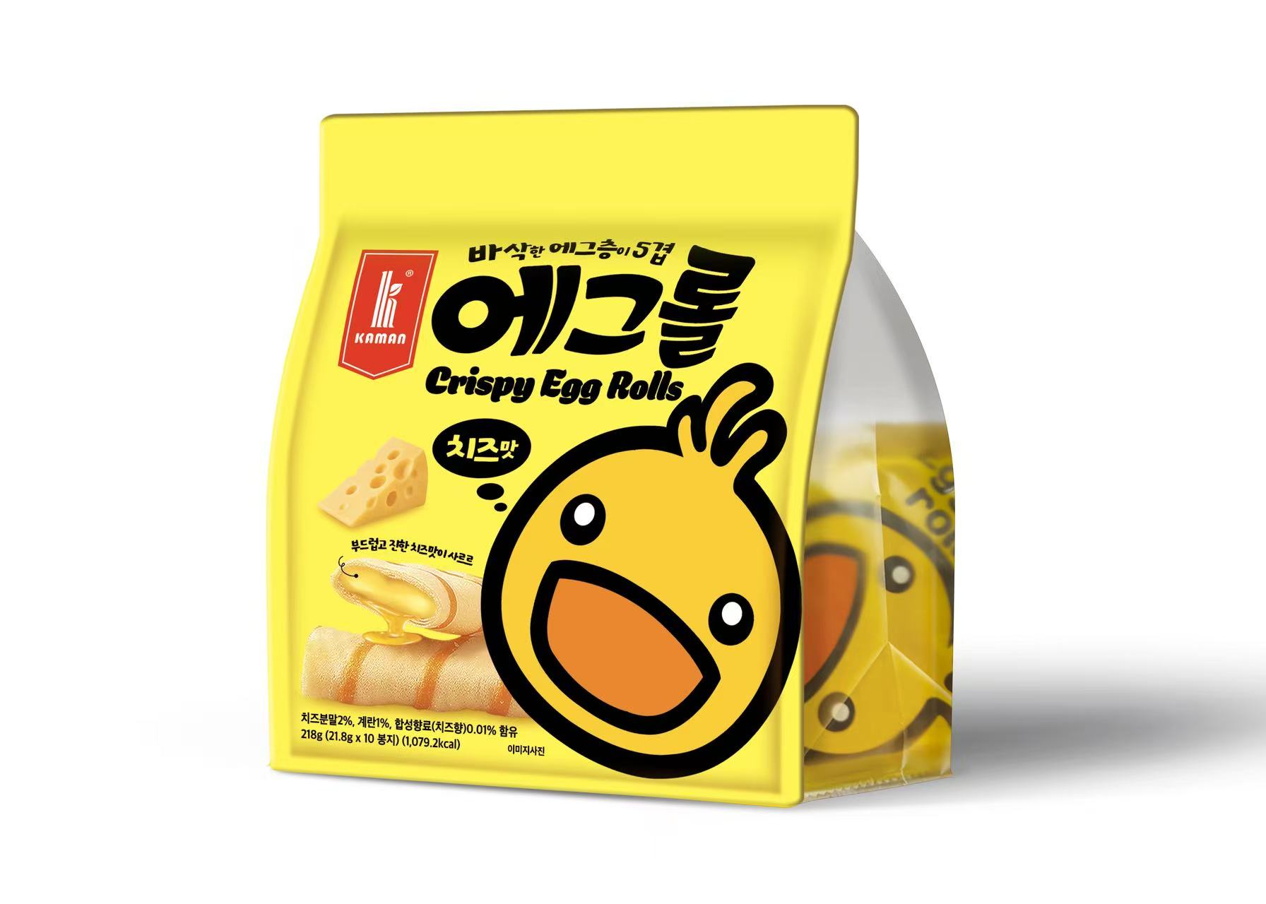 카만 에그롤 과자 상하이 에그롤로 유명한 꼭 먹어봐야할 바로 그 과자 218g(21.8g x 10봉) 이미지 6