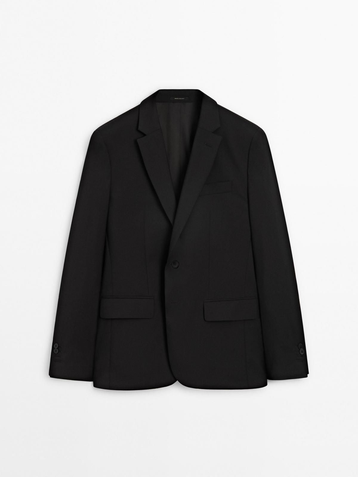 마시모두띠 클래식 울 테일러드 블레이저 2027/627 BLACK - 상품 이미지