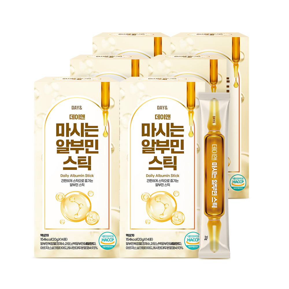 데이앤 마시는 알부민 스틱 20g 사과, 14포, 6개 - 메인 이미지