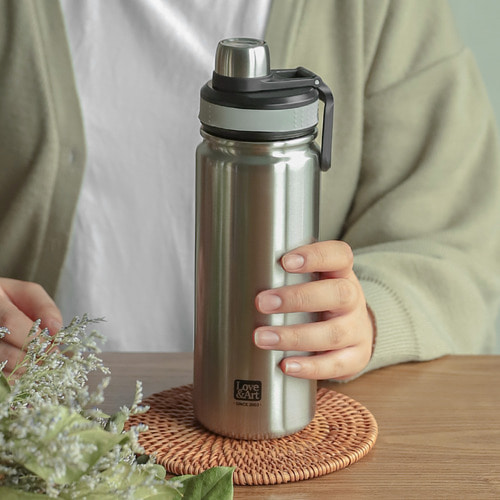 메그 하루 스텐 보온병 텀블러 700ml (실버) - 상세 이미지 2