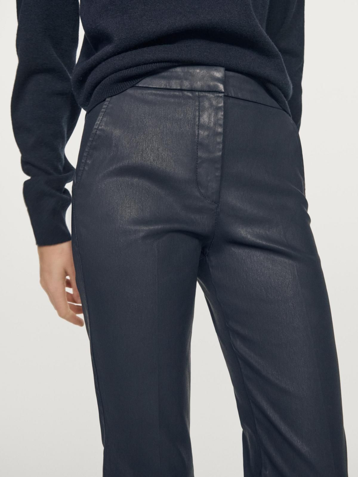 마시모두띠 왁스드 플레어핏 부츠컷 팬츠 5015/515 NAVY BLUE - 상세 이미지 4
