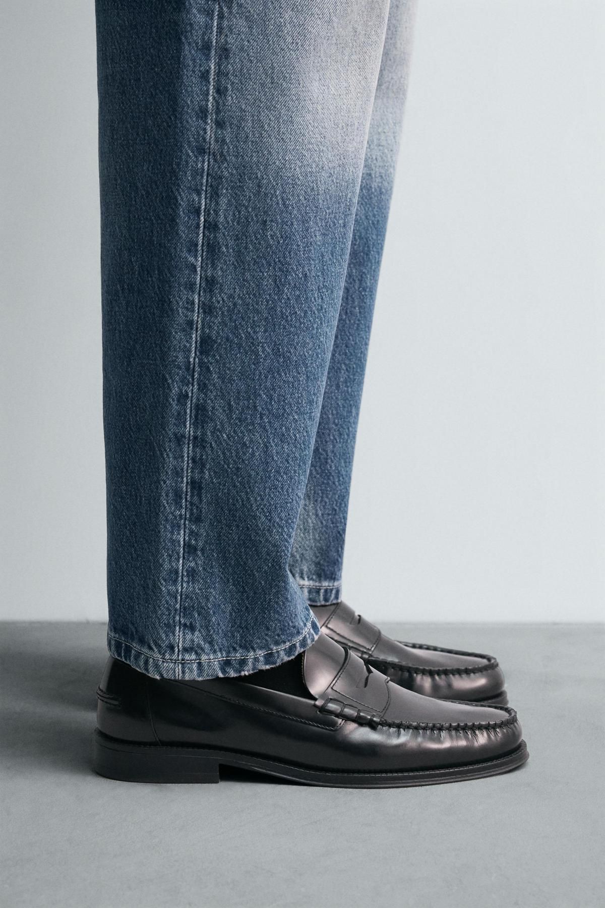 자라 블랙 클래식 레더 페니 로퍼 2682/620 BLACK - 상세 이미지 2