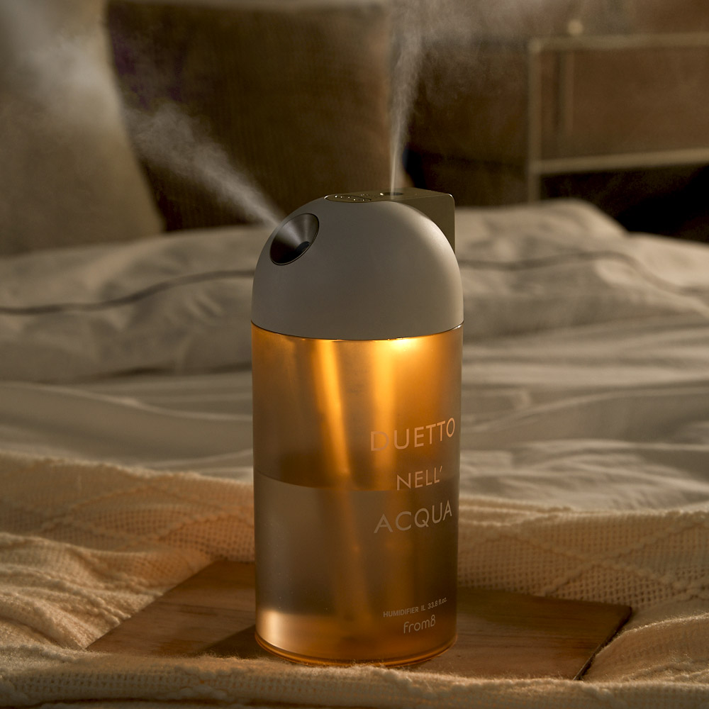 프롬비 무선가습기 사무실 탁상용 휴대용 더블미스트 1리터 FE243 골드