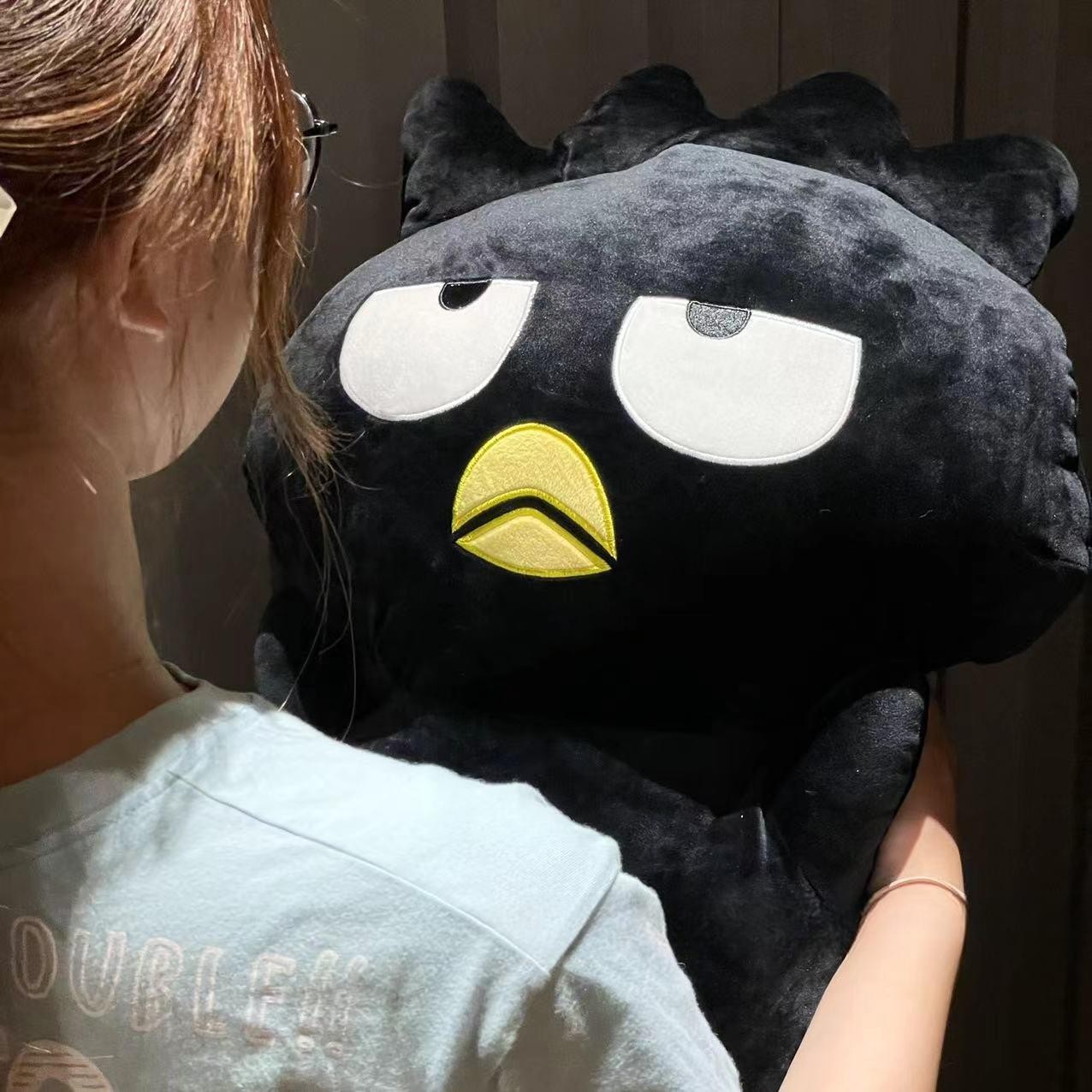 배드바츠마루 쿠션 베개 펭귄 캐릭터 인형 선물용 거실 침대 소파
