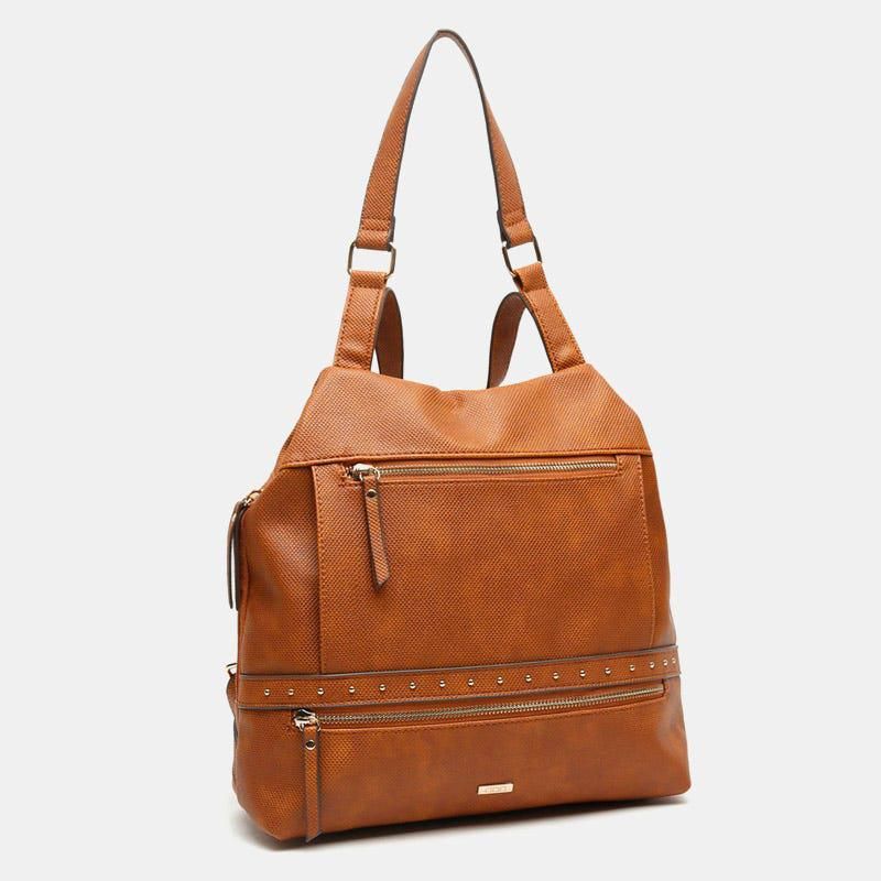 미사코 멀티포켓 메탈 장식 도난방지 백팩 Engri-4300374118018 CAMEL - 상세 이미지 4