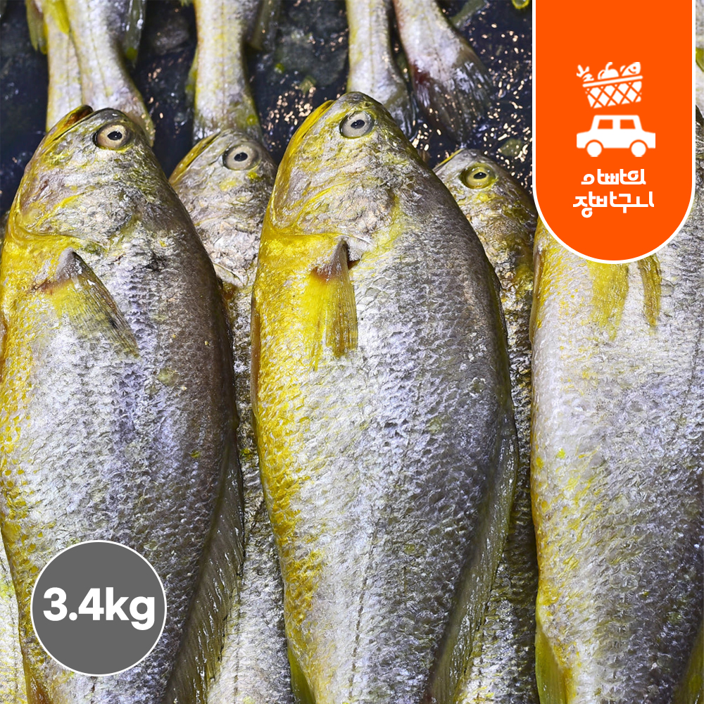 냉동 부세 3.4kg 조기 손질 부세조기 업소용 제수용 식당용 도매 냉동 - 메인 이미지