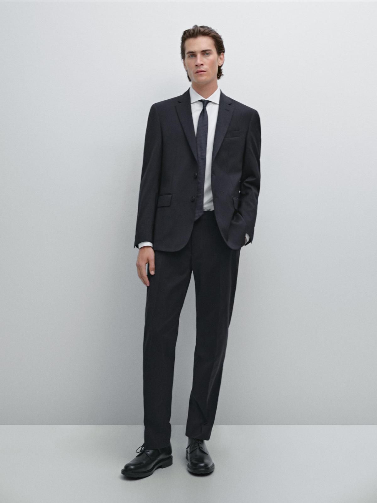 마시모두띠 클래식 울 테일러드 블레이저 2014/614 NAVY BLUE - 상세 이미지 2