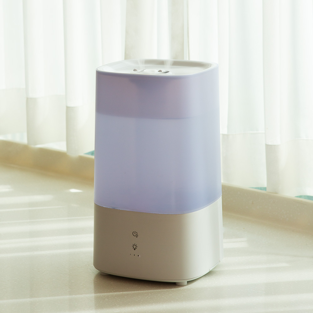 디큐브 4L 무소음 가습기 사무실 원룸 필터없는 대형 가습기 거실 침대 통세척 비염