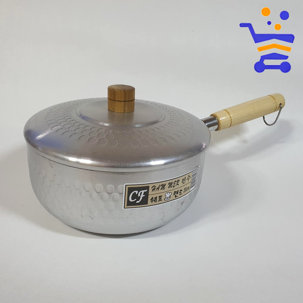 국산 함마톤 알루미늄 편수냄비 16cm 가정용 업소용 이유식 라면 분식 찌개 냄비 - 메인 이미지