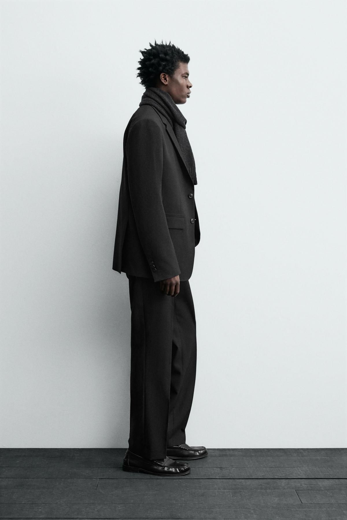 자라 이탈리안 울 클래식 테일러드 정장 팬츠 5992/544 BLACK - 상세 이미지 4