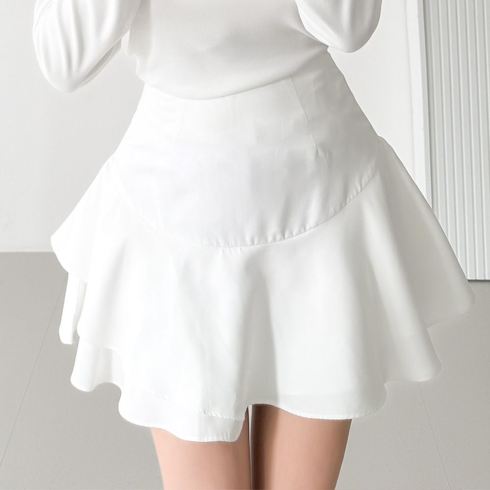 라두미 미니스커트 플레어 캉캉 데일리룩 AA1146 - 메인 이미지