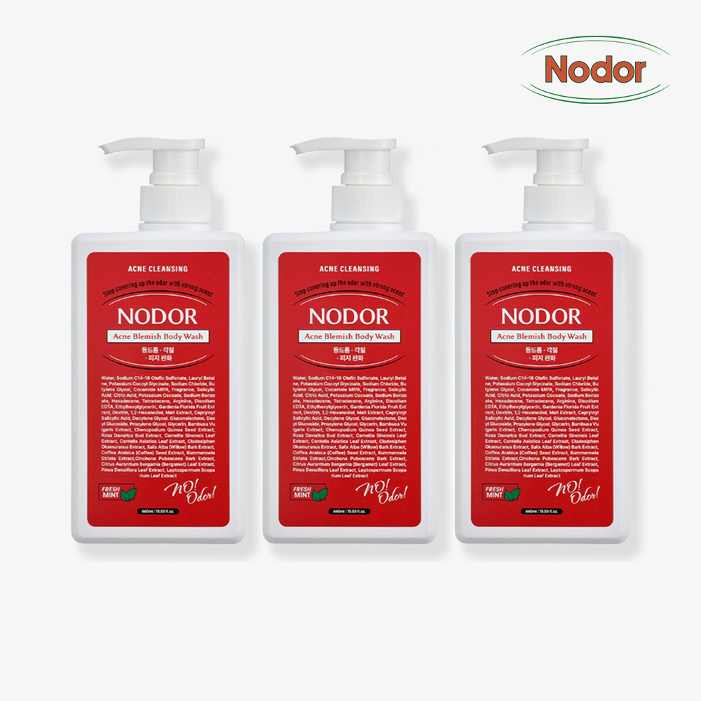 노도르 아크네 블레미쉬 진정 바디워시 460ml, 3개 - 상품 이미지