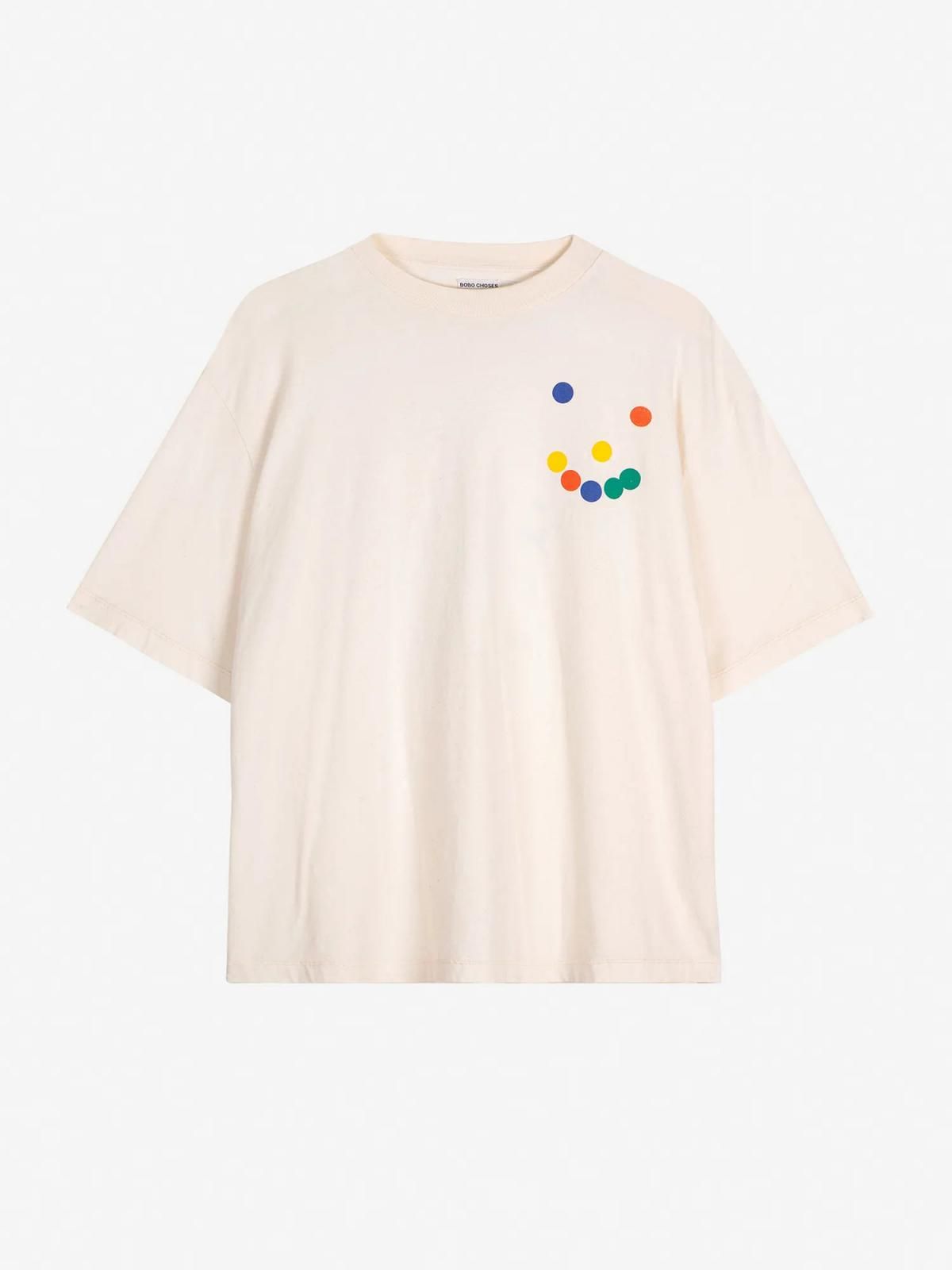 보보쇼즈 오가닉 루즈핏 반팔 티셔츠 오프화이트 b225fd001 ONE COLOR - 메인 이미지