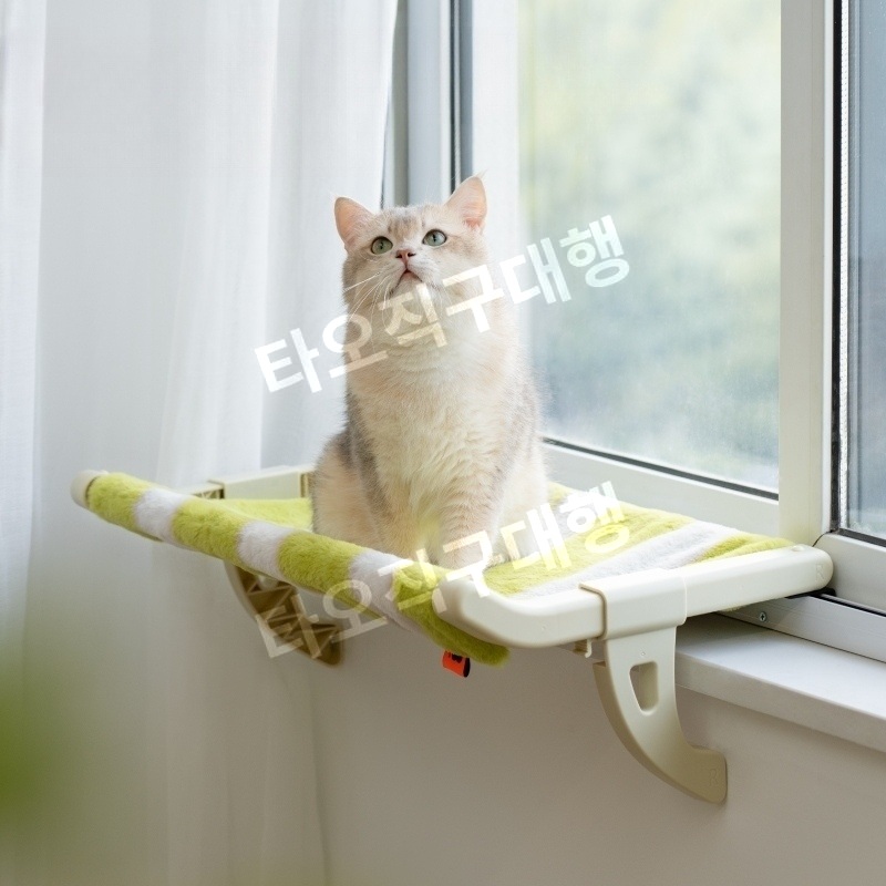 고양이창틀선반 냥틀 캣타워 창문해먹 해먹 소형 벽타기 캣워커 캣스텝 전망대 - 상품 이미지