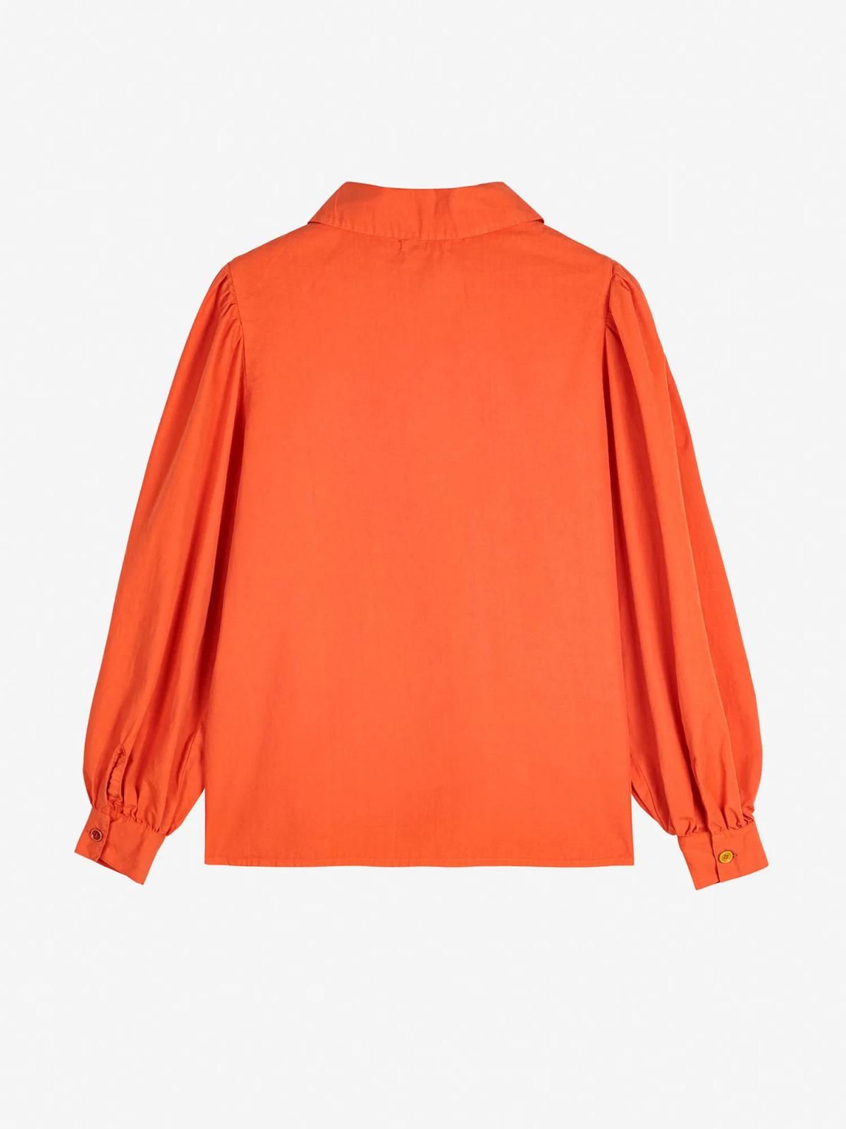 보보쇼즈 오렌지 루즈핏 코튼 버튼 셔츠 b225fd003 ONE COLOR - 상세 이미지 3