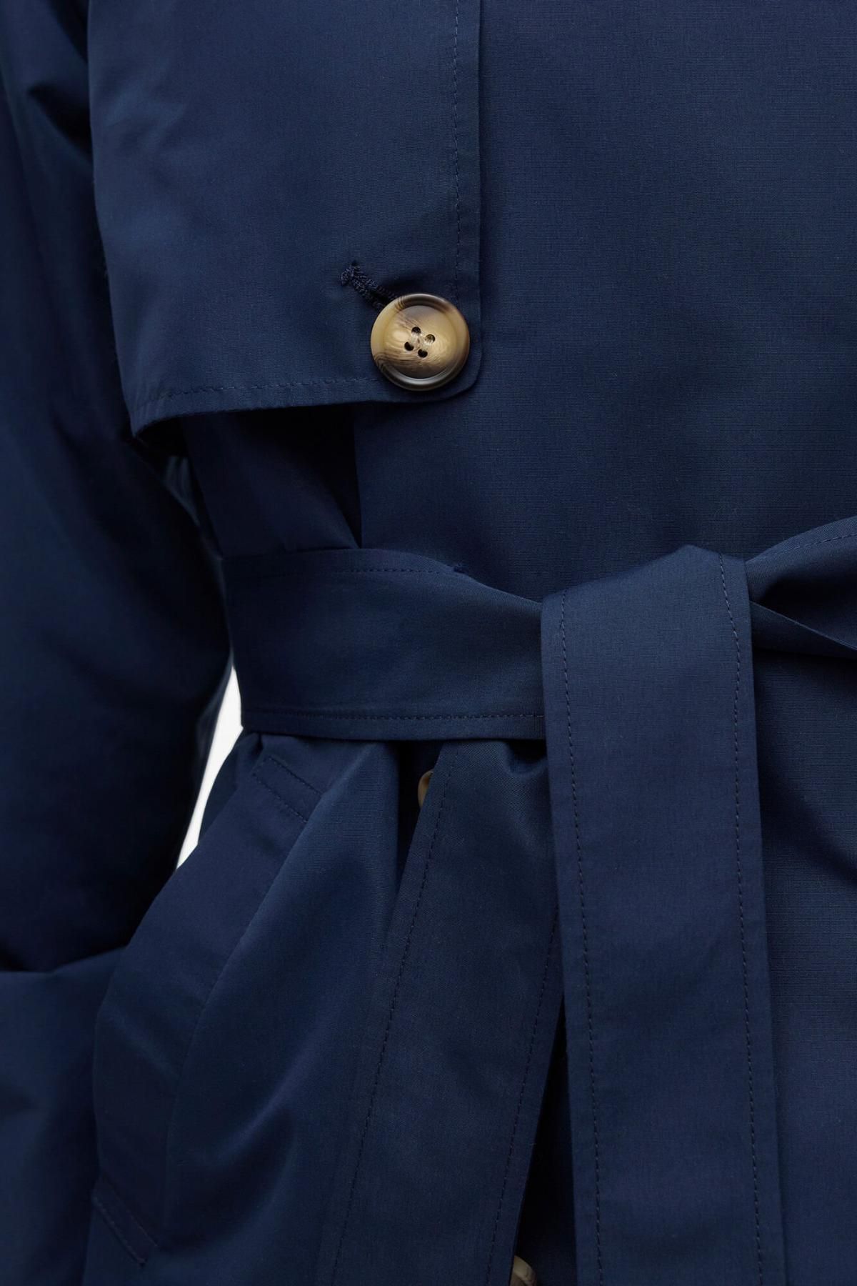 베로모다 모던 더블버튼 숏 트렌치코트 7930180 AZUL MARINO - 상세 이미지 3