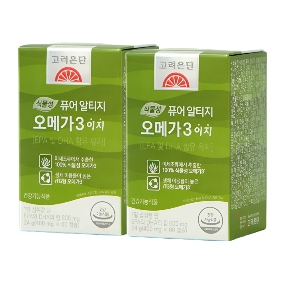 고려은단 식물성 RTG 오메가3 이지 60캡슐X2개 - 상세 이미지 5