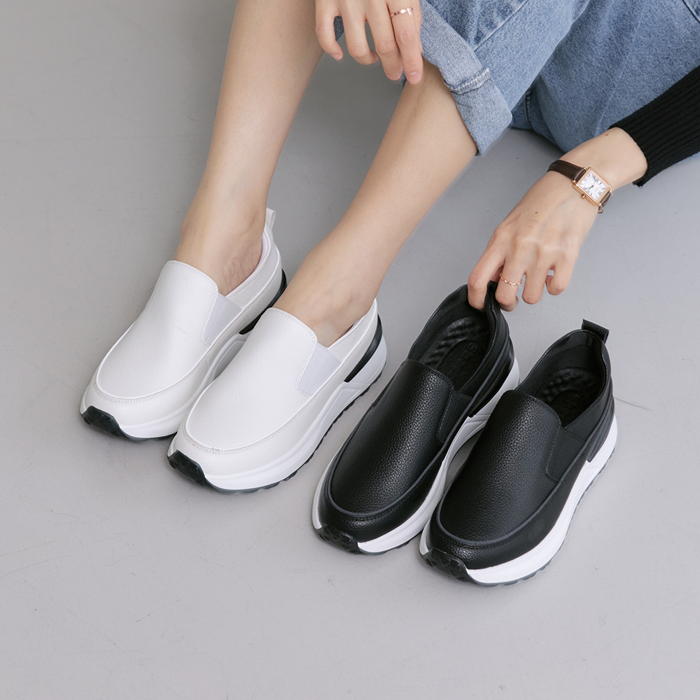 슈리오 발편한운동화 통굽 키높이 여성 슬립온 이미지
