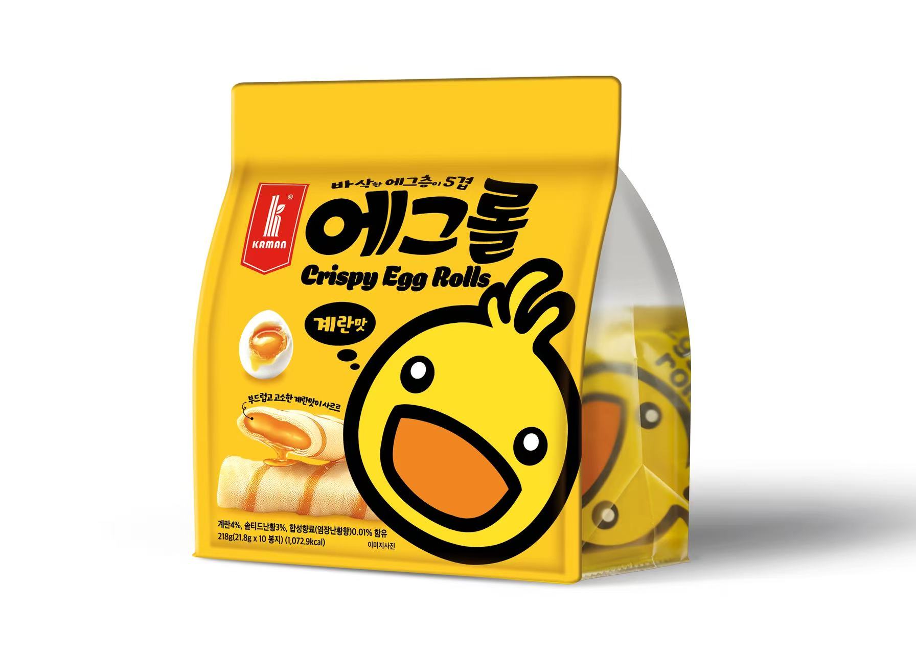 카만 에그롤 과자 상하이 에그롤로 유명한 꼭 먹어봐야할 바로 그 과자 218g(21.8g x 10봉) - 상품 이미지