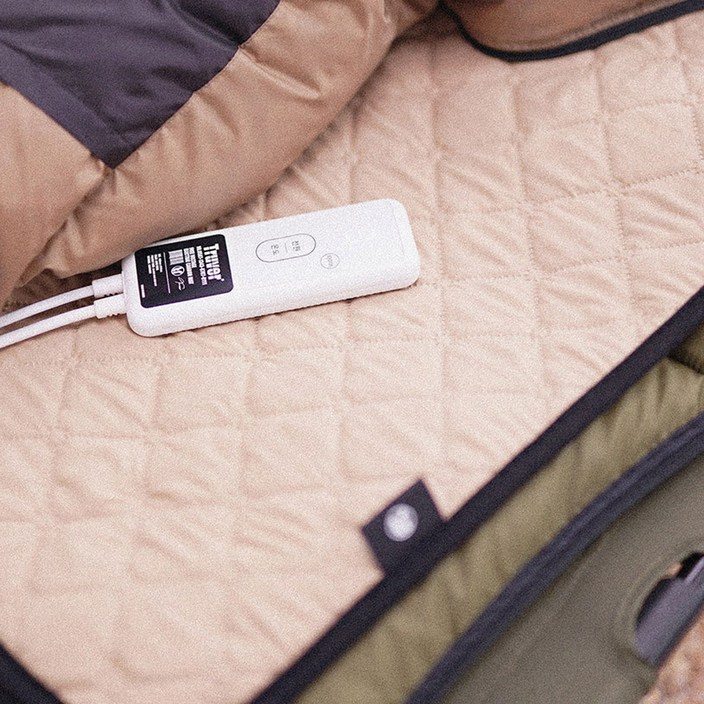 트루버 탄소매트 1인용전기장판 여행용 미니 캠핑 프리볼트