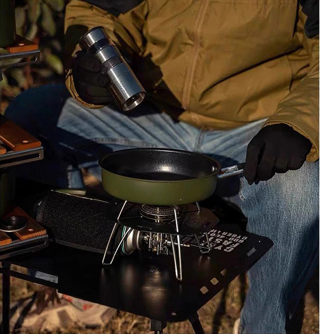 대륙의 테팔 후라이팬 차박 백패킹 코펠 2인용 캠핑 냄비 코팅 팬