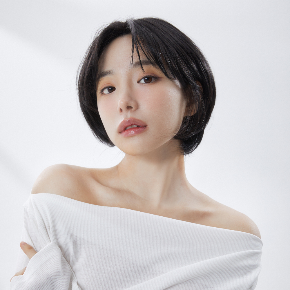 수제통가발 숏단발 사이드뱅 자연스러운 여자가발 키코 - 상품 이미지