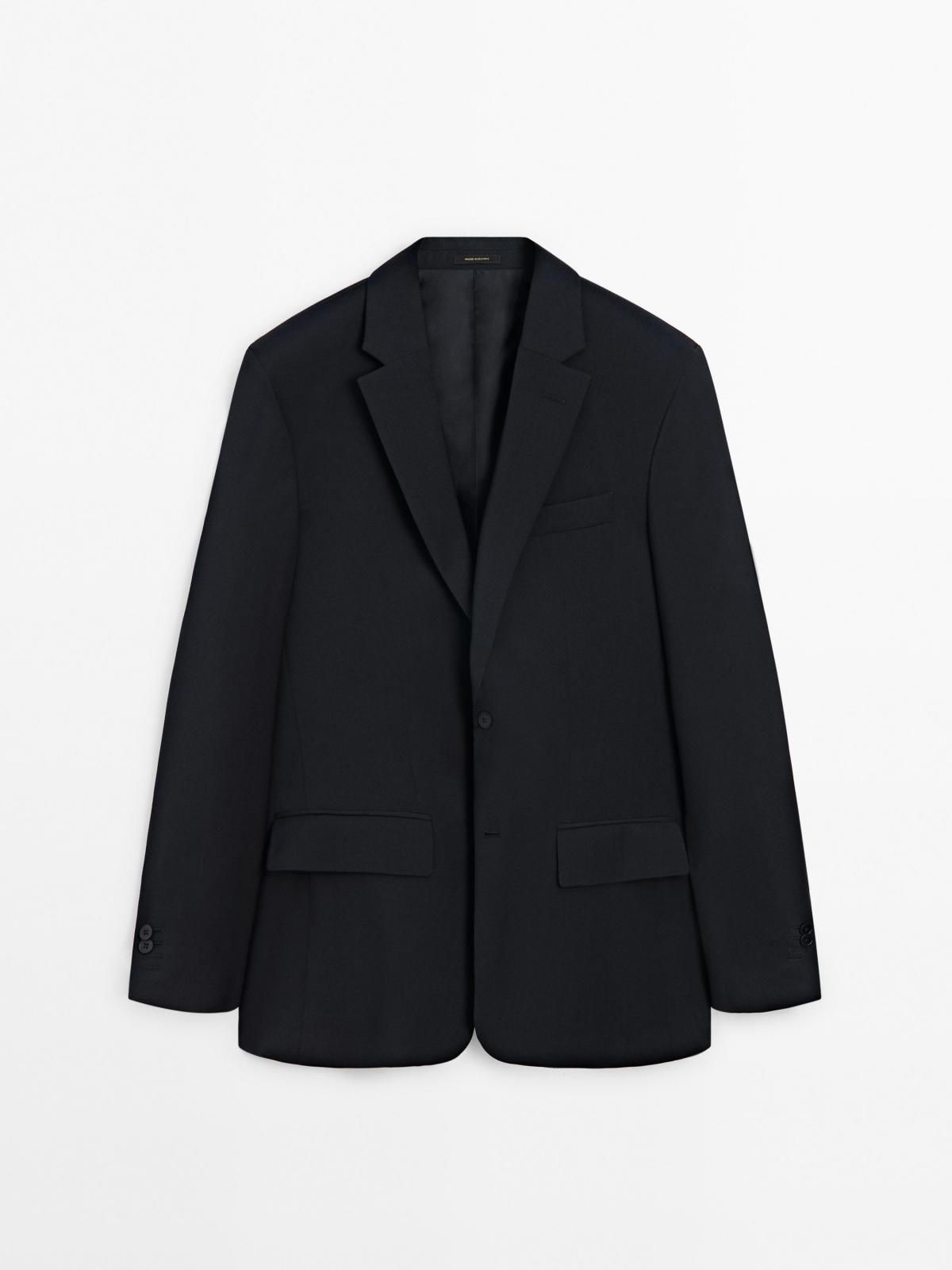 마시모두띠 클래식 울 테일러드 블레이저 2014/614 NAVY BLUE - 상품 이미지