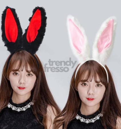 [트렌디프레소협력사]데이슬롯 토끼 머리띠 슈퍼점보형 동물머리띠 학예회 장기자랑