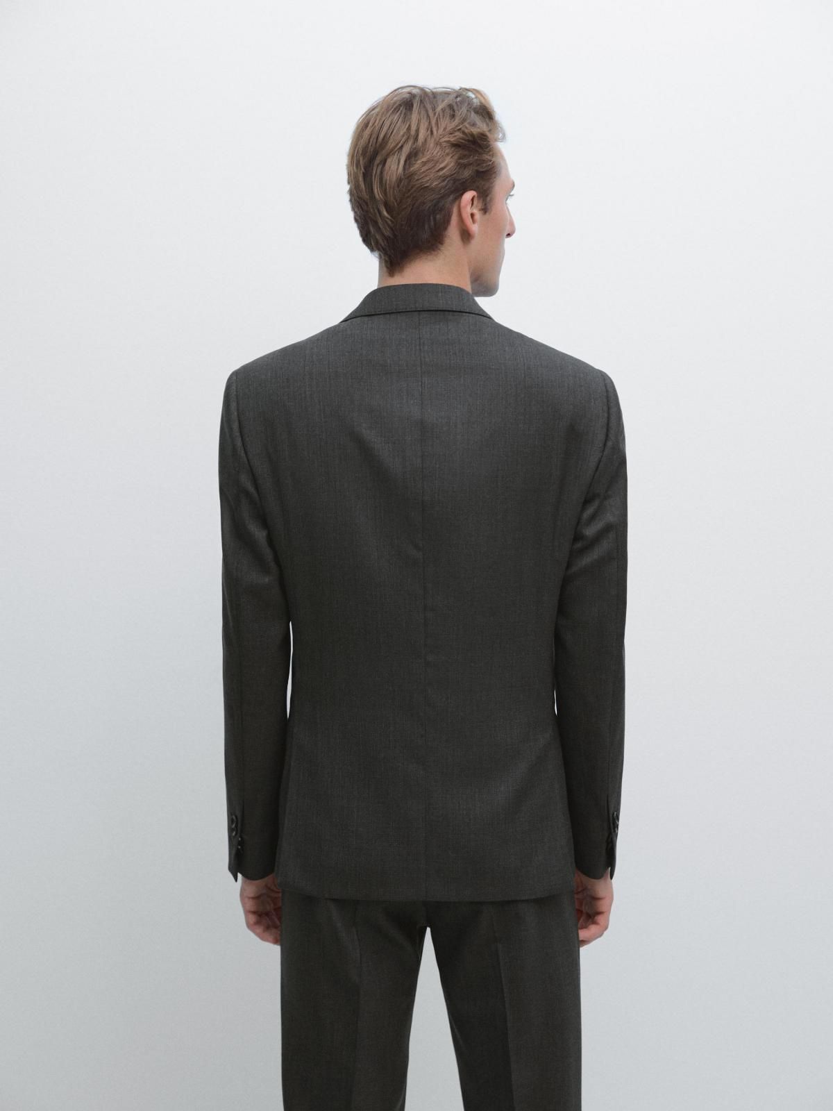 마시모두띠 프리미엄 울 테일러드 재킷 3514/511 CHARCOAL - 상세 이미지 3