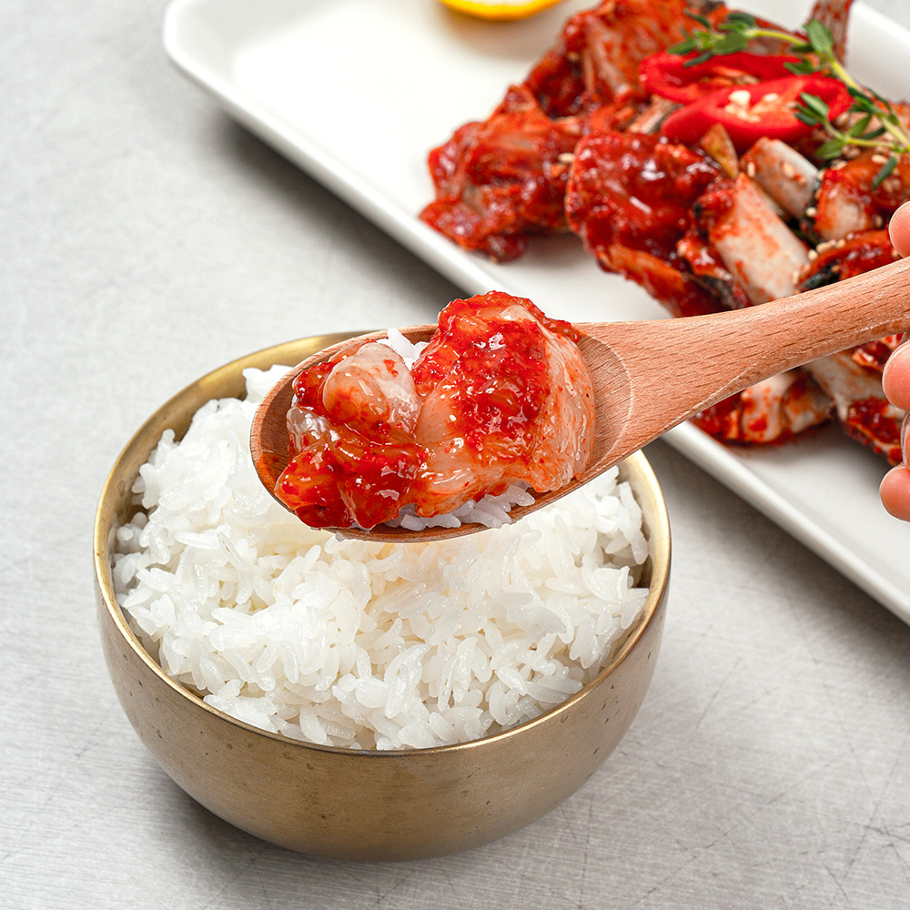 [오늘신선] 국내산 재료100% 양념게장 꽃게무침 매운 전라도식 1kg~2kg - 상세 이미지 4