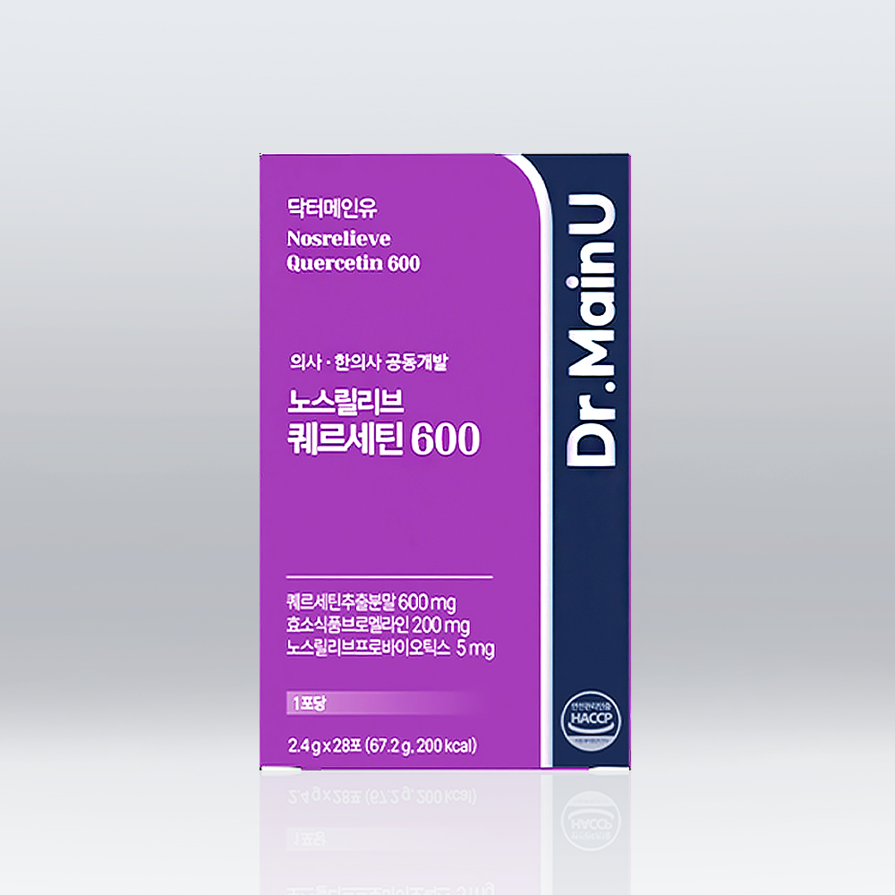 닥터메인유 노스릴리브 퀘르세틴 600 브로멜라인 케르세틴 프로폴리스 28포, 2개