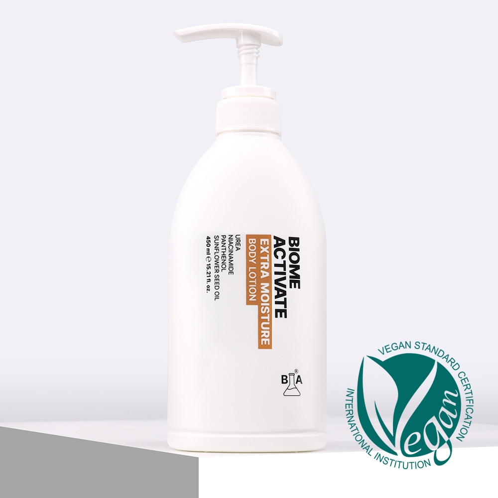 [바액] 엑스트라 모이스처 바디 로션 [450ml] 올인원멀티유즈 우레아 나이아신아마이드 판테놀 고보습 마일드 저자극 닭살피부