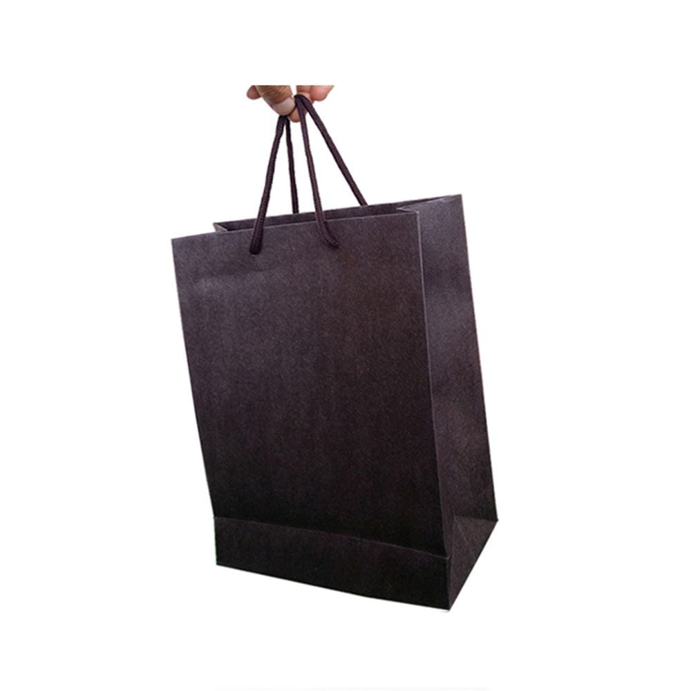 엠보 크라프트 쇼핑백 BROWN 16X23cm 폭10cm 30매 - 메인 이미지