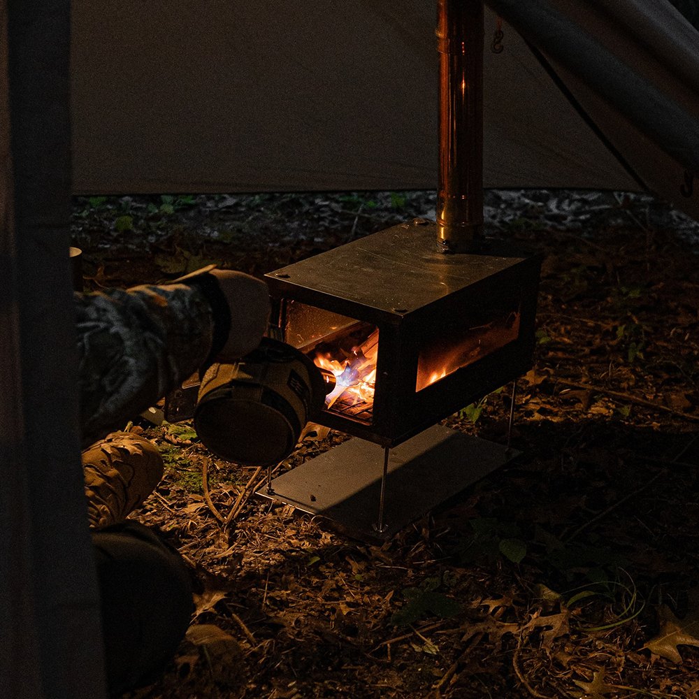 와일드와일드웨스트 W스토브 화로대 캠핑 티타늄 화목 난로
