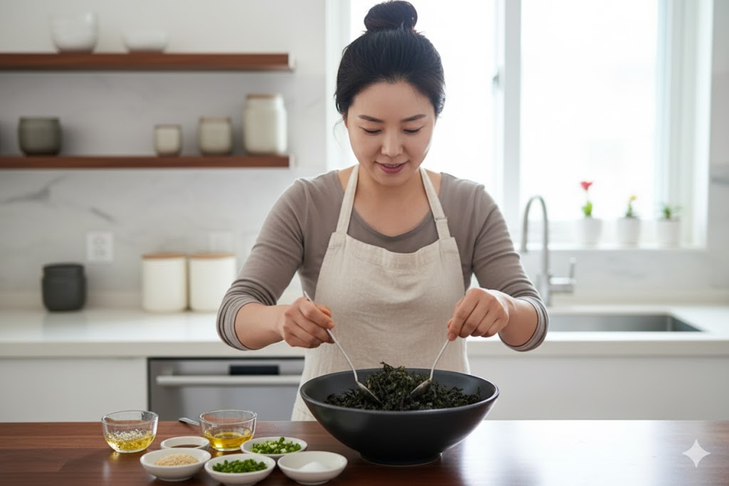 명식품본사 파래자반 1장 대용량 마른 건 김 자반 반찬용 김국 200g, 1개 - 상세 이미지 3