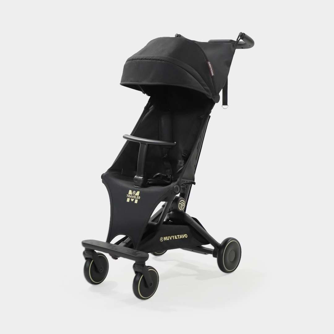 [누비앤타보] NUVY 트래블러M 여행용 트라이크 초경량 기내반입형 폴딩 블랙