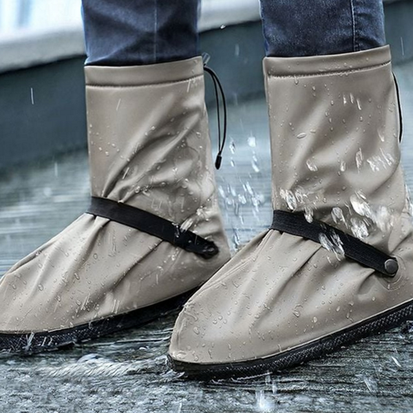 지퍼형 신발 방수 커버 재사용 레인 슈즈 커버 휴대용 흙탕물